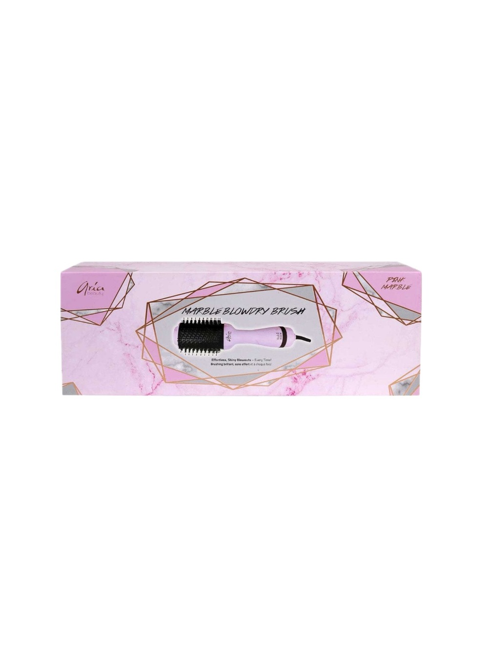 NWT Aria Beauty Pink Marble Blow Out Brush